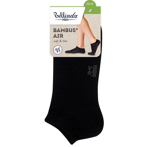 Bellinda BAMBOO AIR IN-SHOE SOCKS - Men's Short Bamboo Socks - Black